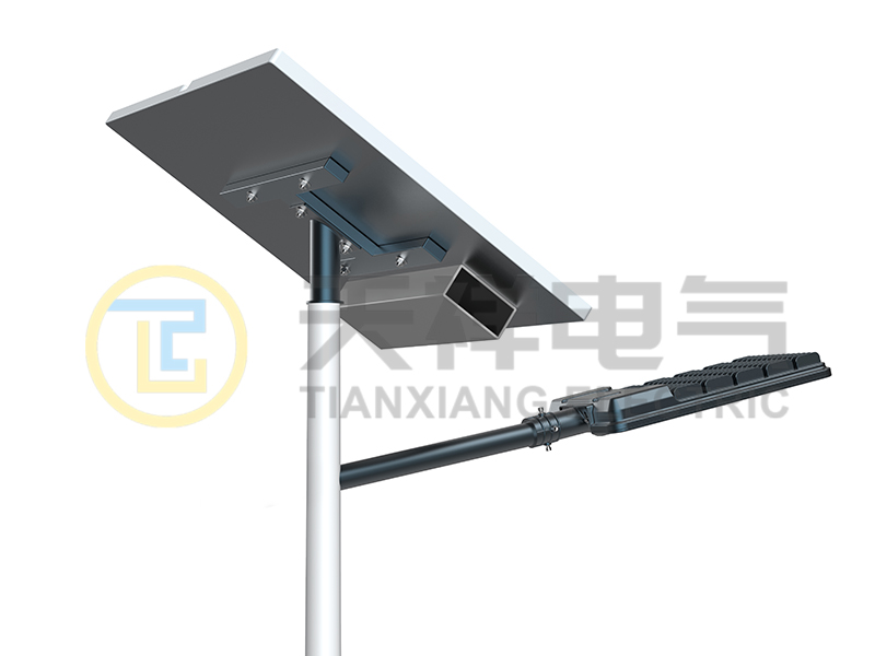 Where should the solar street light batteries be installed?