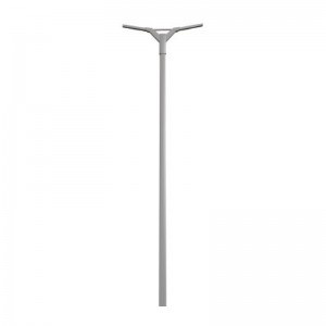 Double Arm Hot-Dip Galvanized Street Light Pole