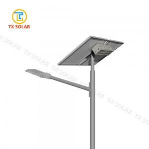 Solar Street Light External LiFePo4 Lithium Battery Under The Solar Panel