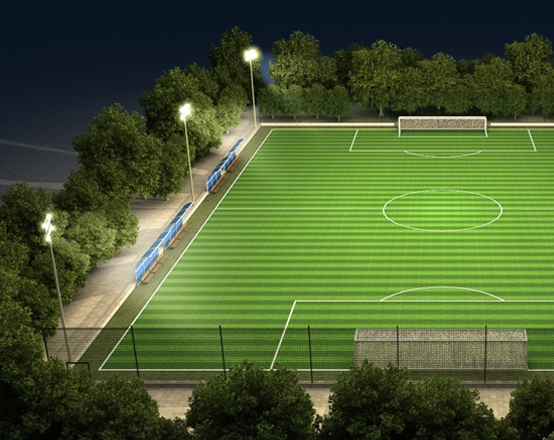 Football field lighting