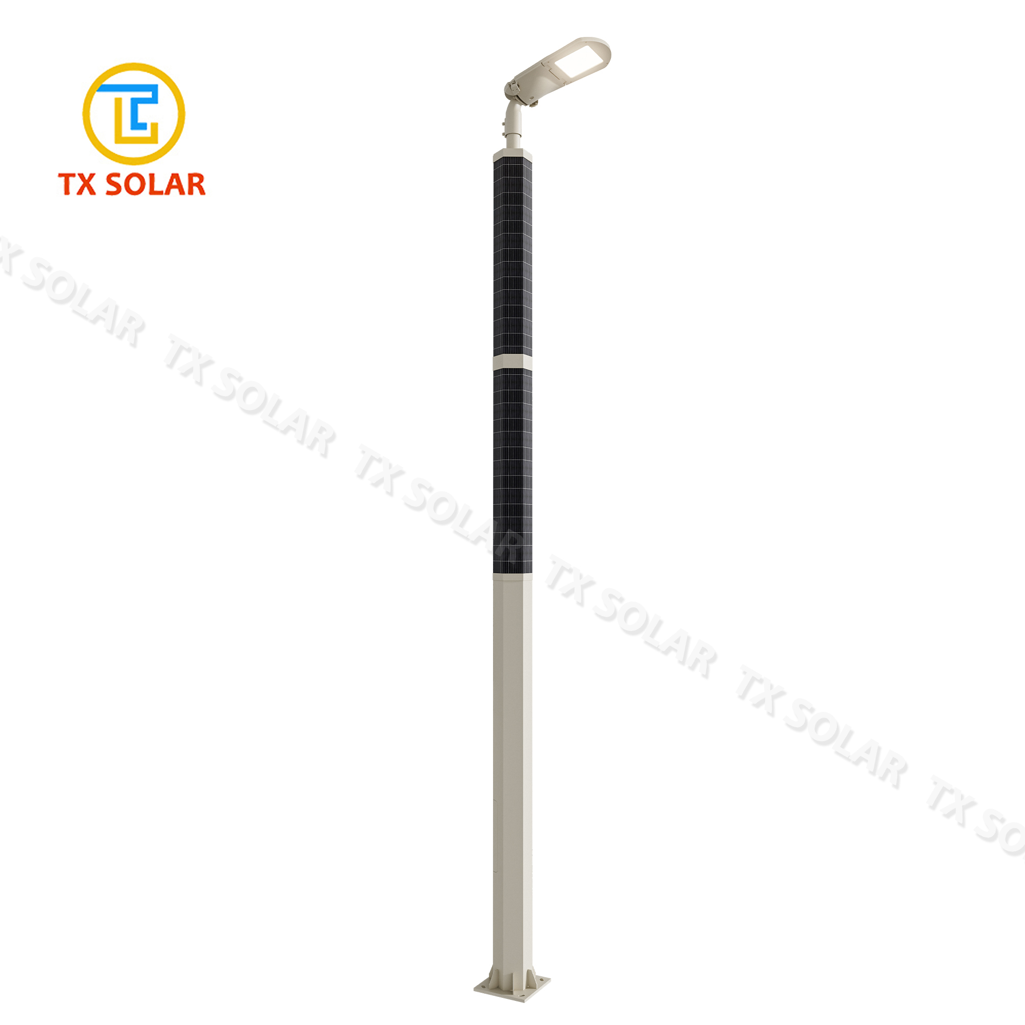 Hexagonal Solar Pole Light