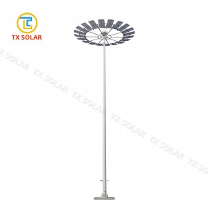 High Mast with Raising Lowering System and Solar Panel