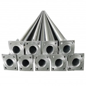 Outdoor Hot Dip Galvanized Driveway Light Pole