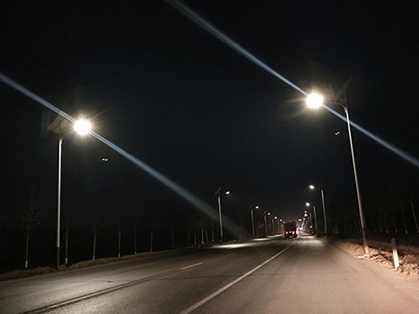 Is the solar street lamp on as long as possible