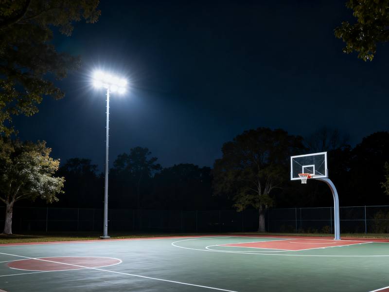 Warm advice for basketball court lighting