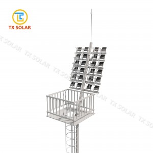 High Mast with Safety Cage Ladder