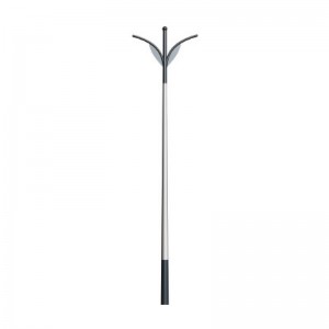 Double Arm Hot-Dip Galvanized Street Light Pole