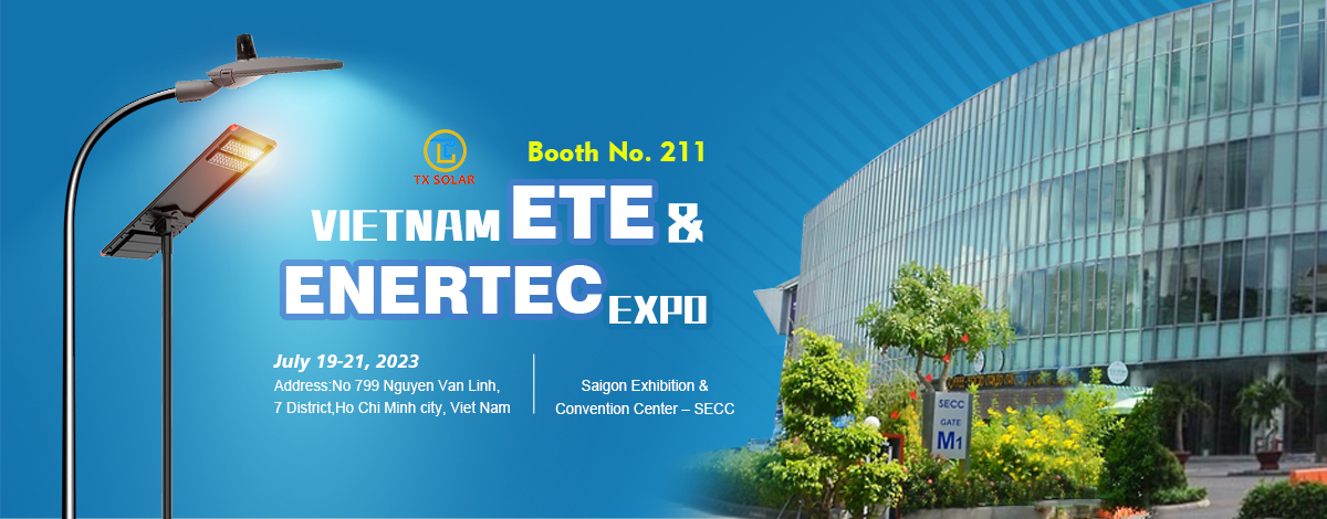 All In One Solar Street Light At Vietnam ETE & ENERTEC EXPO!