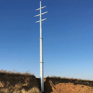 8m 9m 10m Galvanized Steel Electric Pole