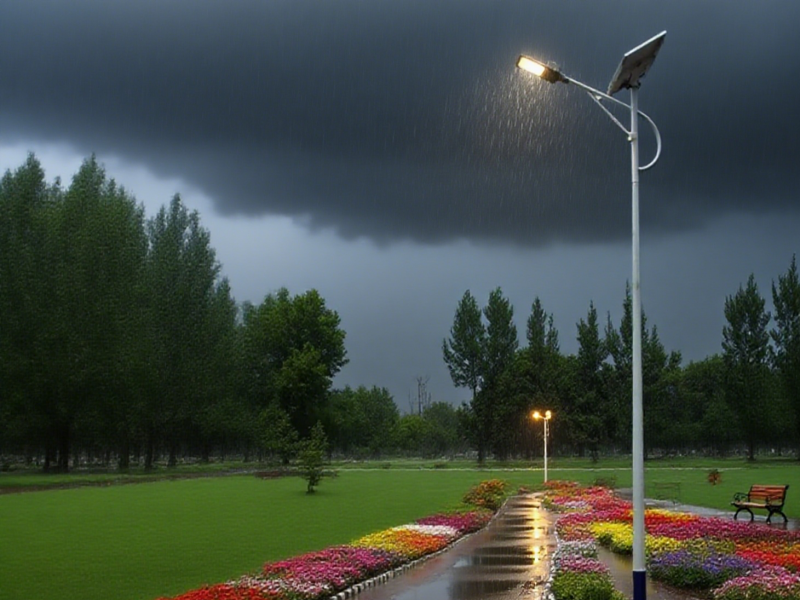 Will solar street lamps fail in continuous heavy rain?